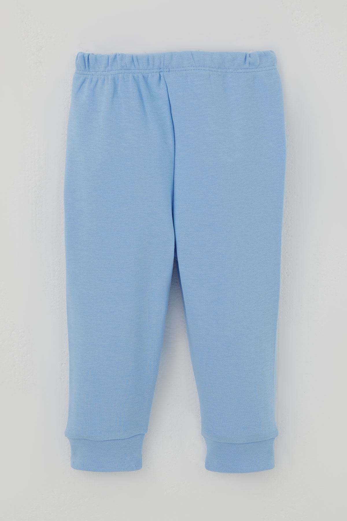 Breeze Erkek Bebek Pijama Takımı Ekose Desenli Önden Çıtçıtlı Mavi (4 Ay-1 Yaş)