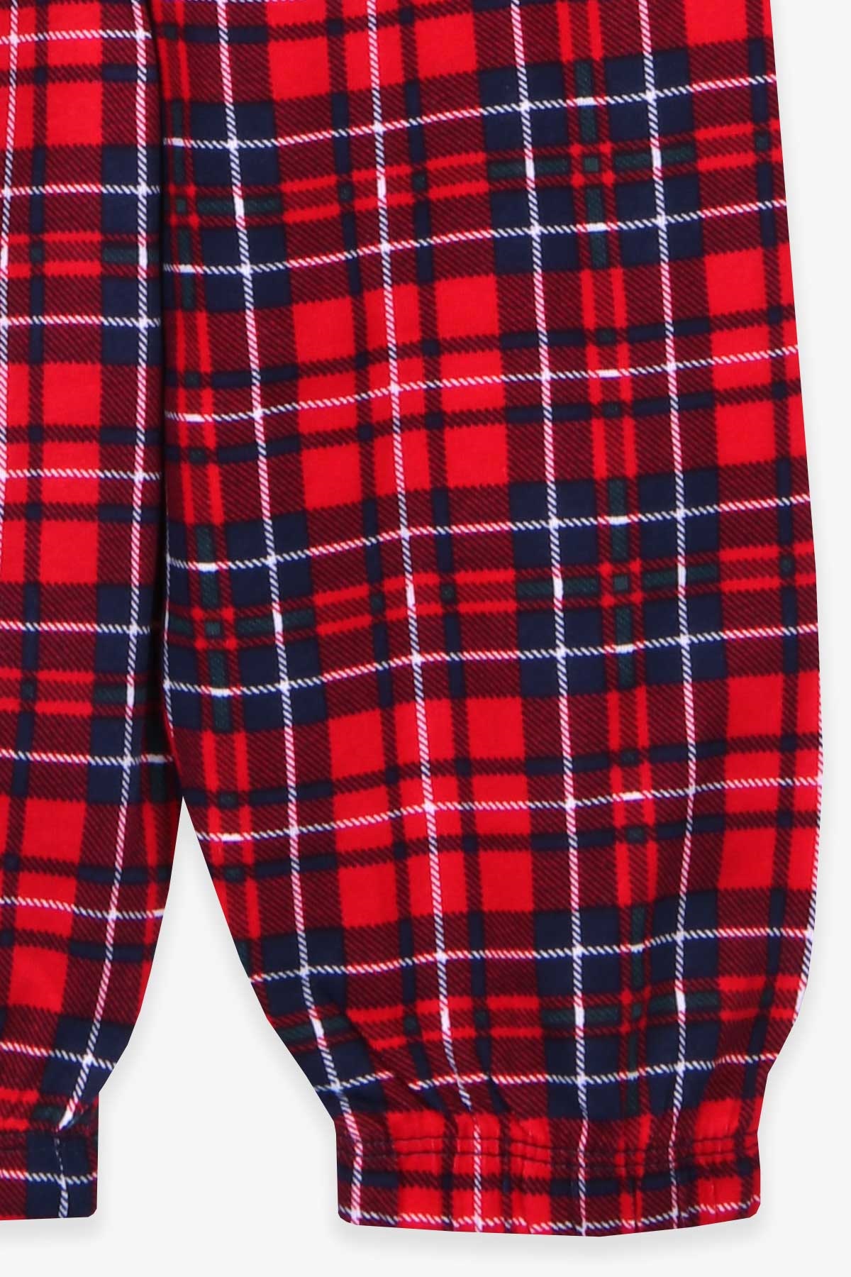 Breeze Erkek Bebek Pijama Takımı Ekoseli Kırmızı (9 Ay-3 Yaş)