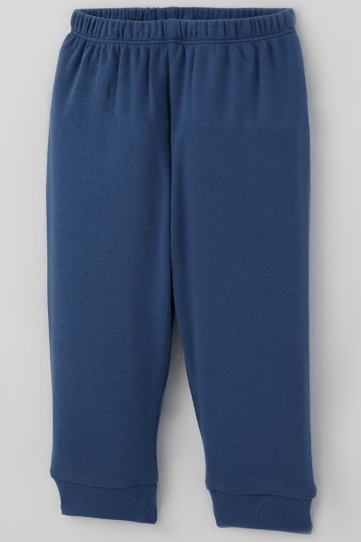 Breeze Erkek Bebek Pijama Takımı Ekose Desenli Önden Çıtçıtlı Mavi (4 Ay - 1 Yaş)
