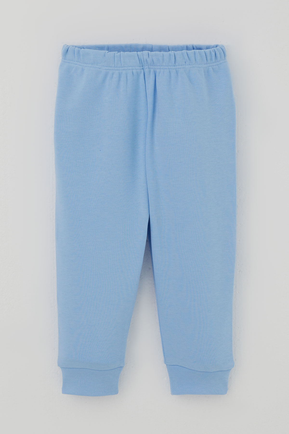 Breeze Erkek Bebek Pijama Takımı Ekose Desenli Önden Çıtçıtlı Mavi (4 Ay-1 Yaş)