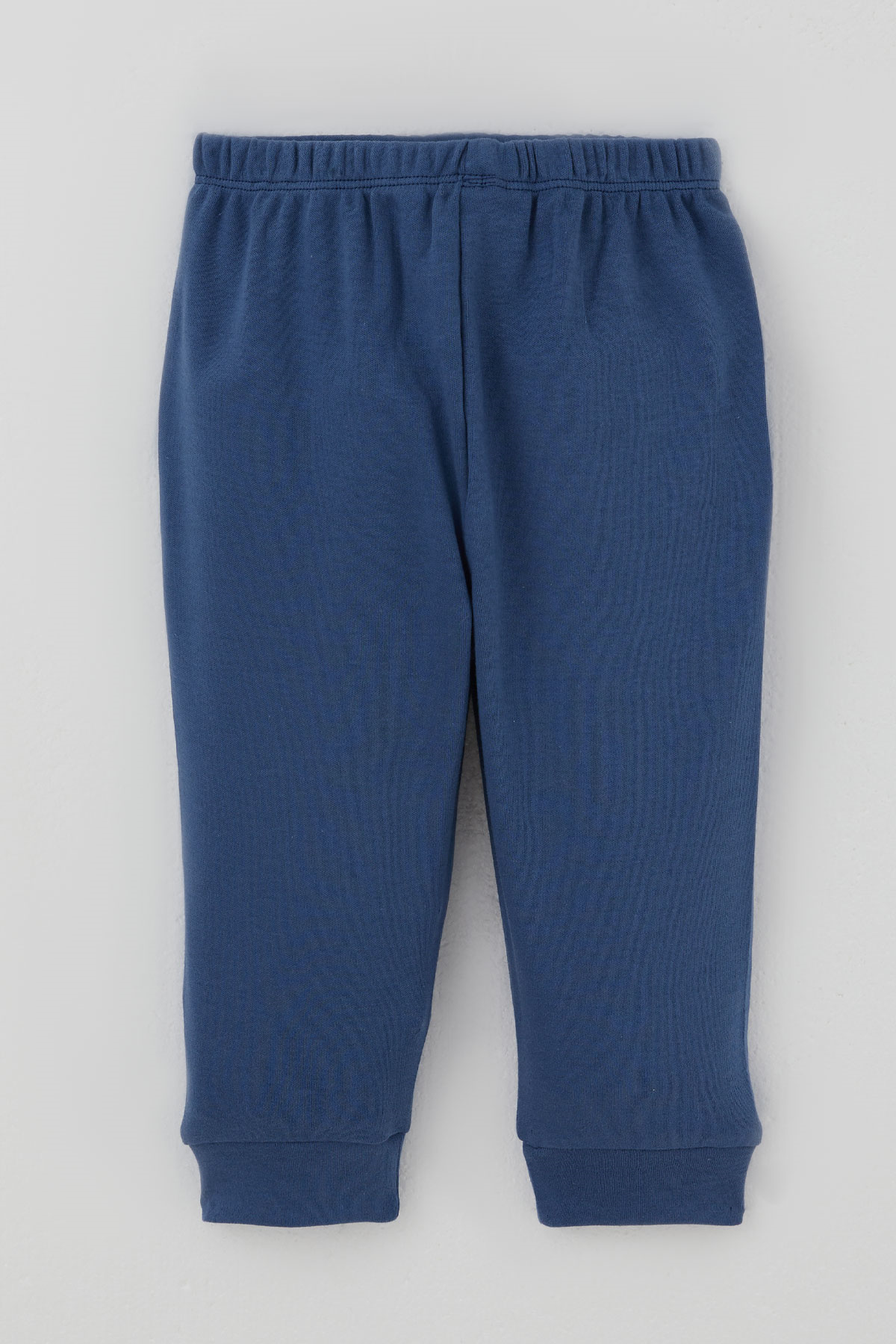 Breeze Erkek Bebek Pijama Takımı Ekose Desenli Önden Çıtçıtlı Mavi (4 Ay - 1 Yaş)