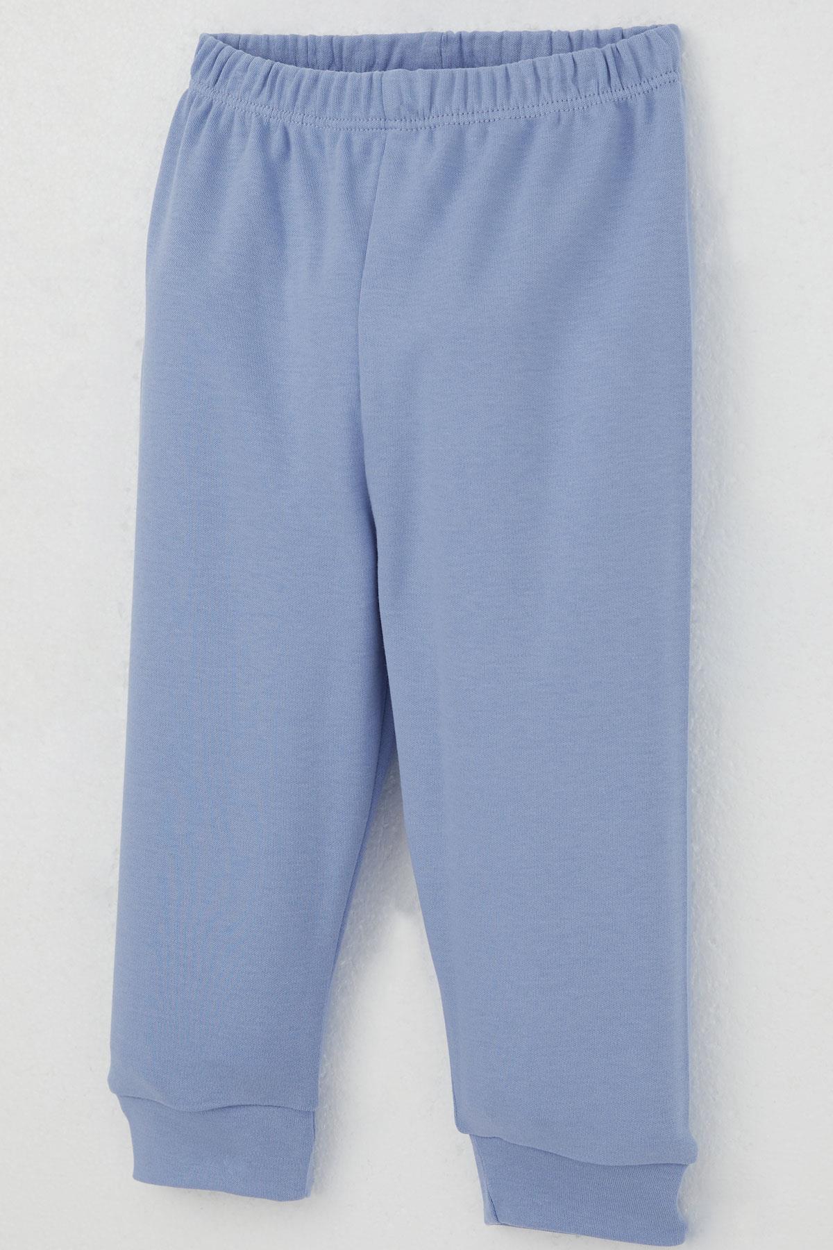 Breeze Erkek Bebek Pijama Takımı Omuzdan Patlı Sevgi Temalı Emoji Armalı Karışık Renk (4 Ay-1 Yaş)