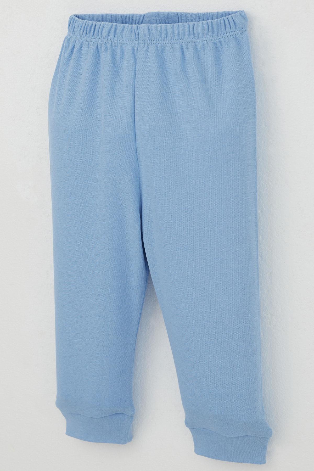 Breeze Erkek Bebek Pijama Takımı Omuzdan Patlı Sevgi Temalı Emoji Armalı Karışık Renk (4 Ay-1 Yaş)