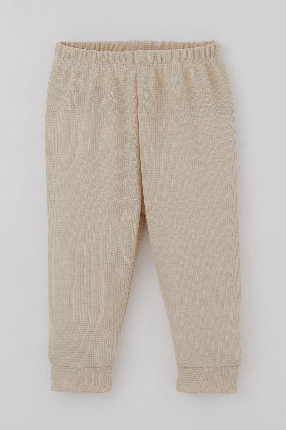 Breeze Erkek Bebek Pijama Takımı Omuzdan Patlı Sevimli Fil Armalı Taş (4 Ay-1 Yaş)