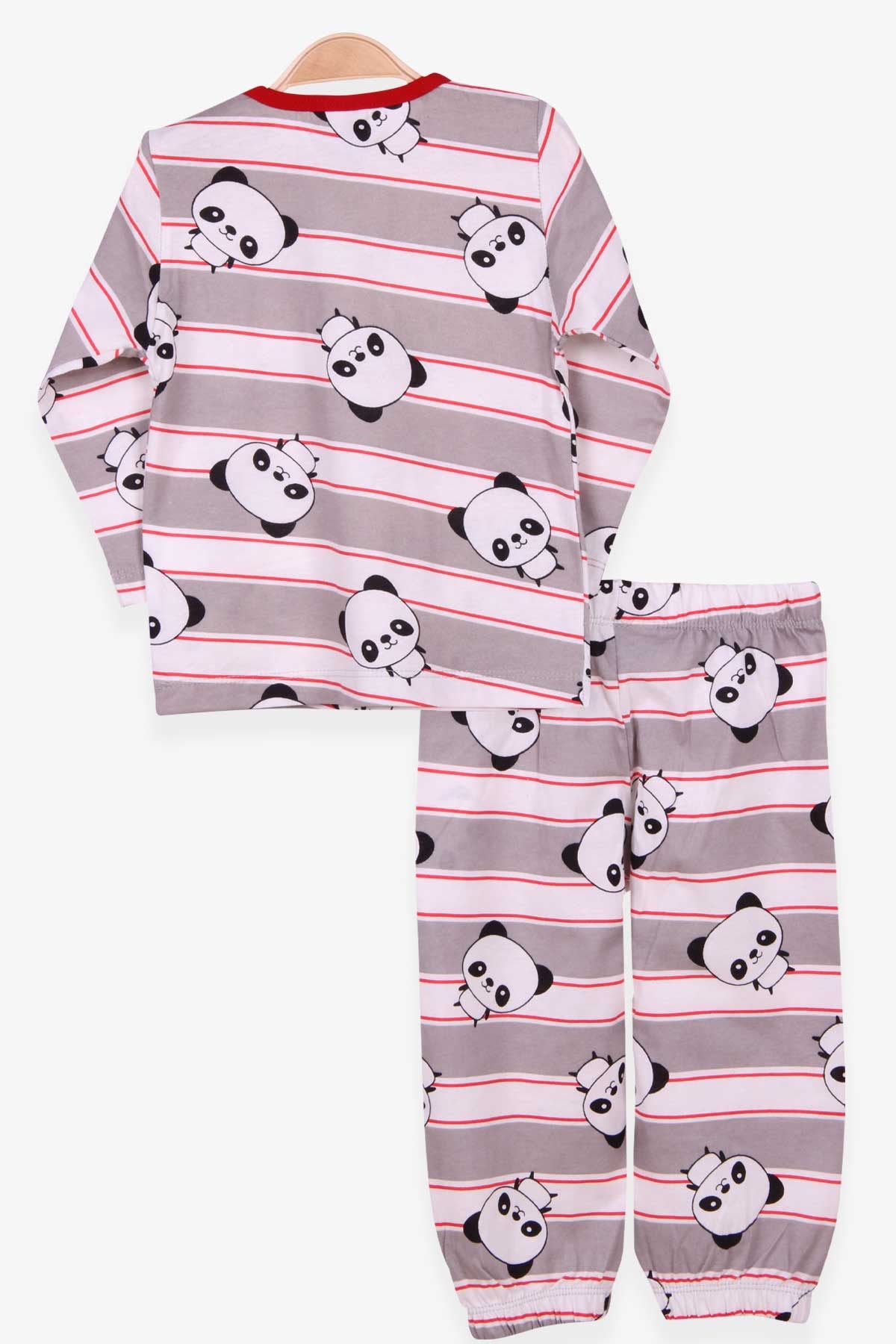 Breeze Erkek Bebek Pijama Takımı Panda Desenli Karışık Renk (9 Ay-3 Yaş)