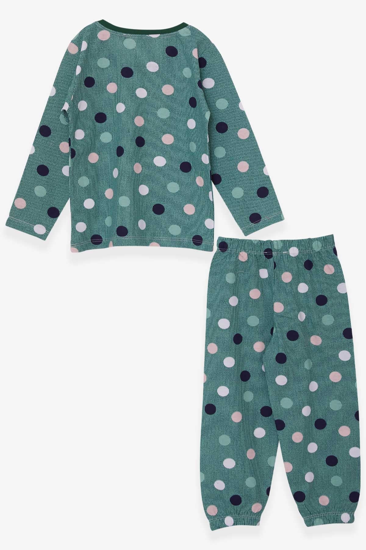Breeze Erkek Bebek Pijama Takımı Puan Desenli Yeşil (9 Ay-3 Yaş)