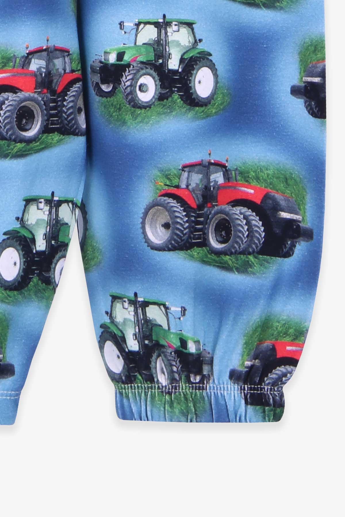 Breeze Erkek Bebek Pijama Takımı Traktör Desenli Koyu Mavi (9 Ay-3 Yaş)