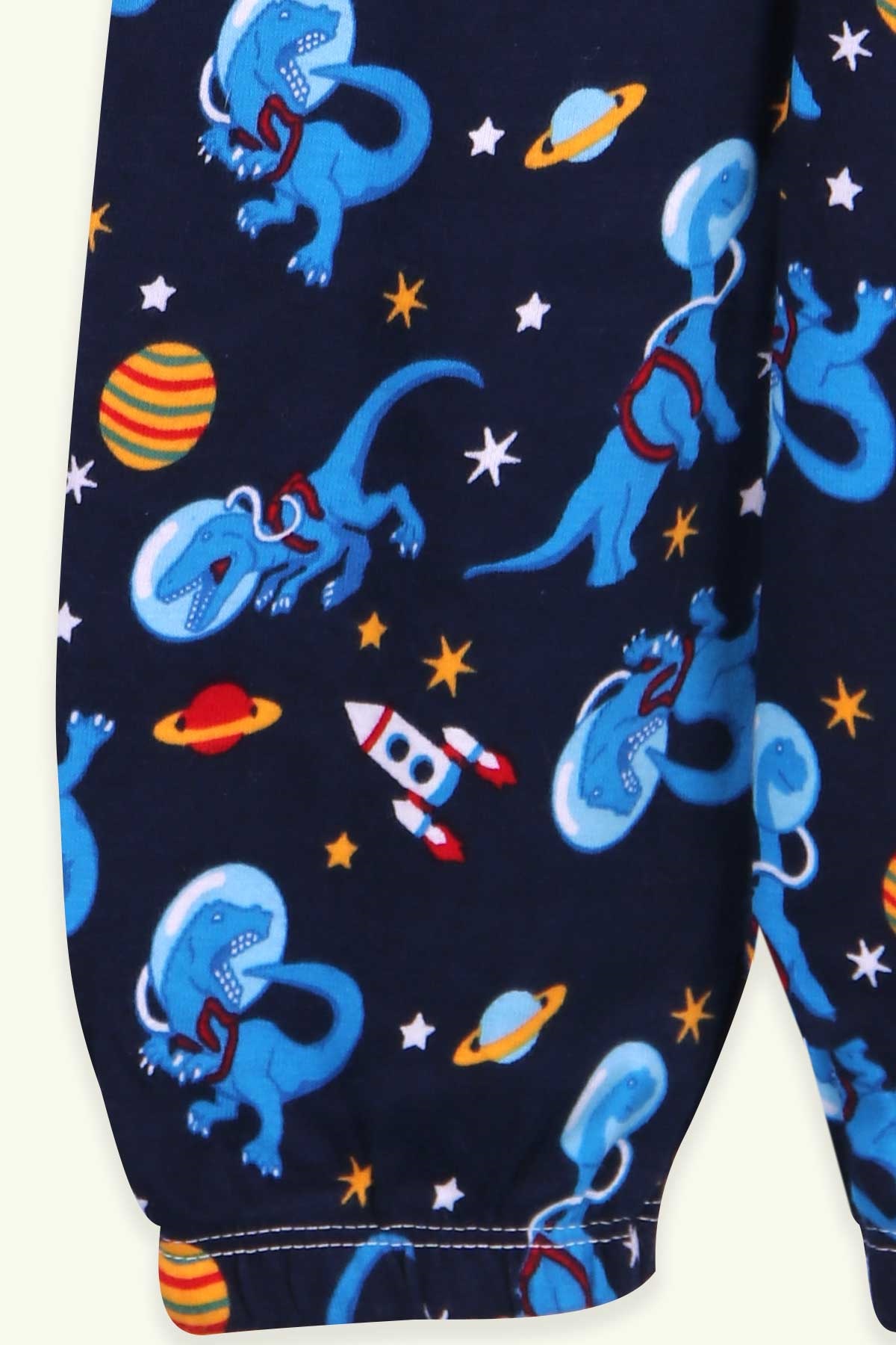 Breeze Erkek Bebek Pijama Takımı Uzay Temalı Lacivert (9 Ay-3 Yaş)