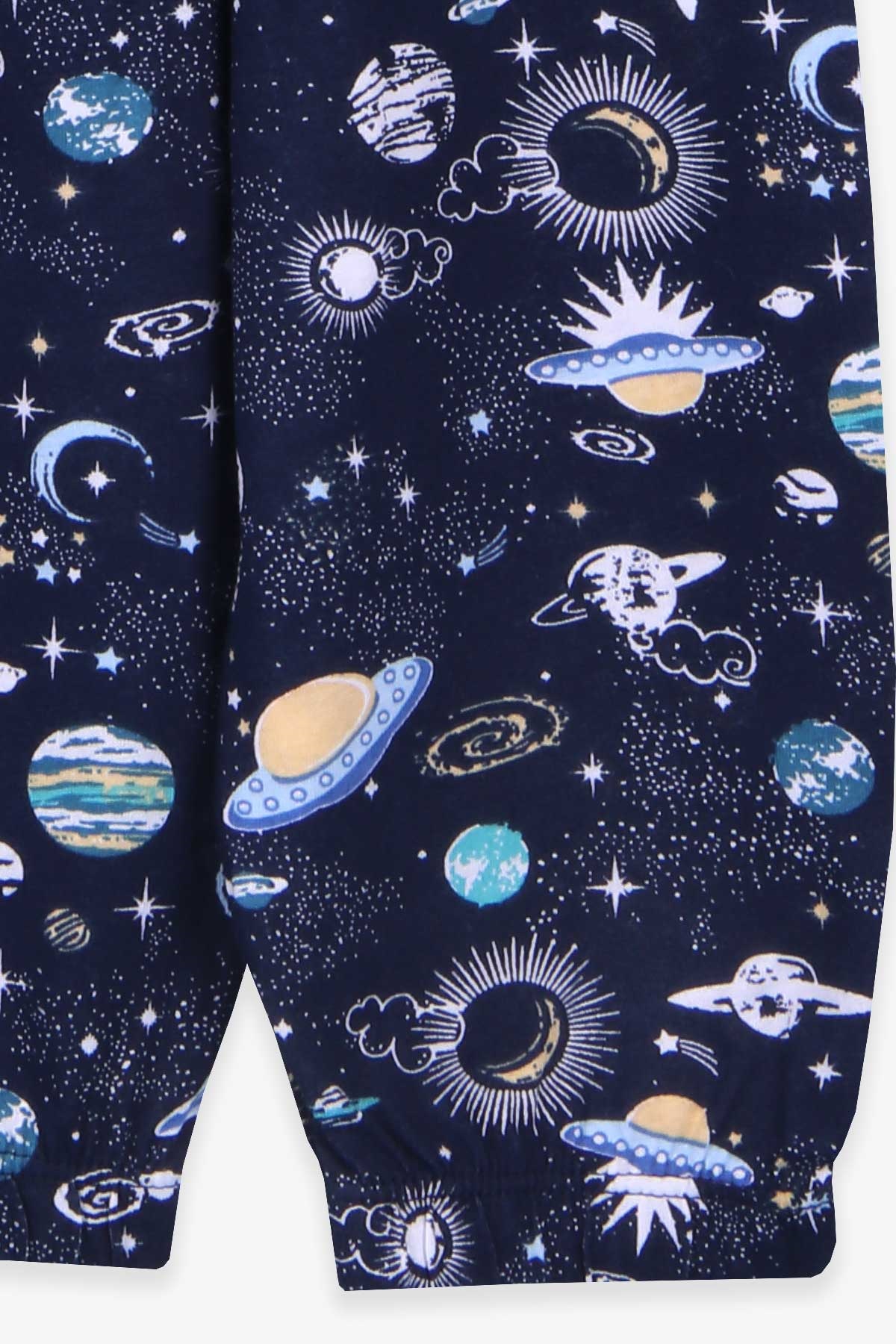 Breeze Erkek Bebek Pijama Takımı Uzay Temalı Lacivert (9 Ay-3 Yaş)
