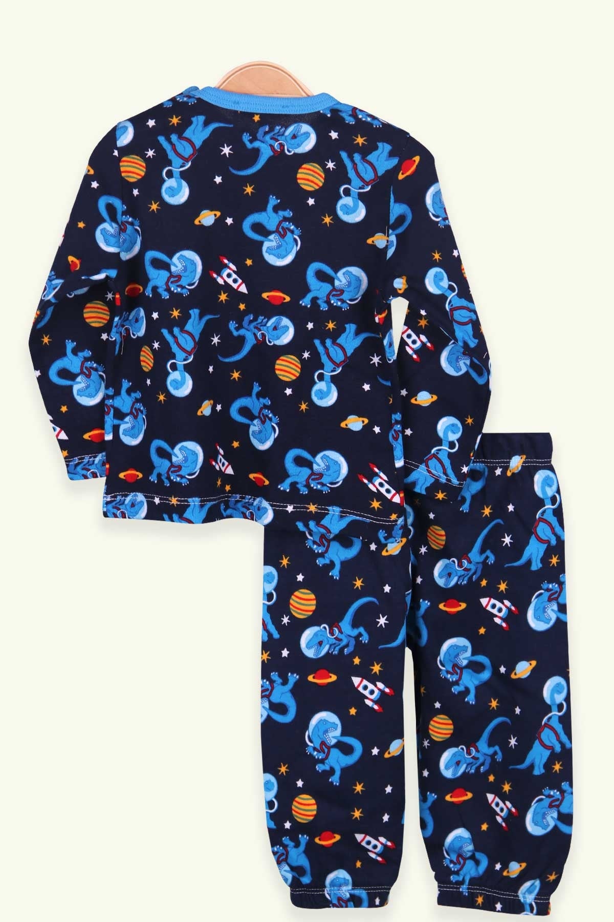 Breeze Erkek Bebek Pijama Takımı Uzay Temalı Lacivert (9 Ay-3 Yaş)