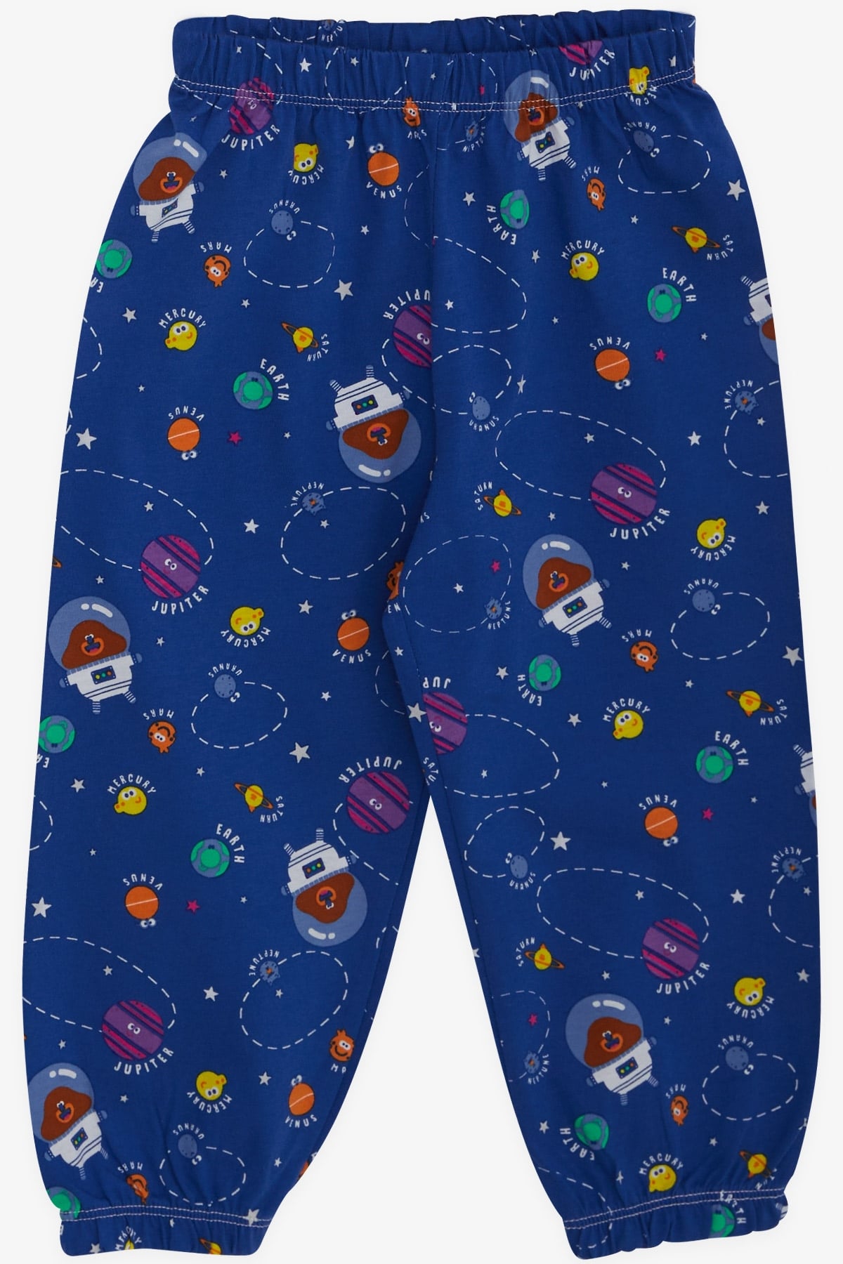 Breeze Erkek Bebek Pijama Takımı Uzay Temalı Mutlu Gezegenler Desenli Koyu Mavi (9 Ay-3 Yaş)