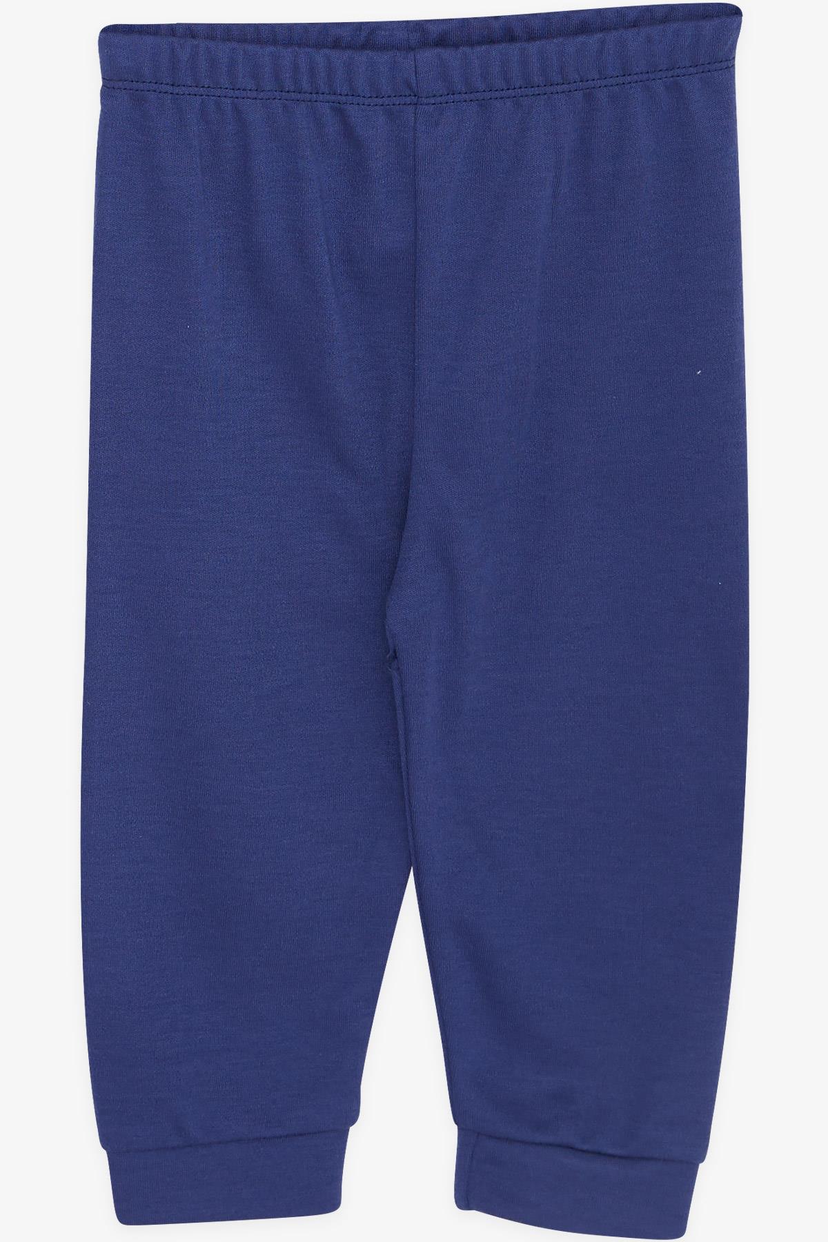 Breeze Erkek Bebek Pijama Takımı Yılbaşı Temalı Lacivert (4 Ay-1 Yaş)