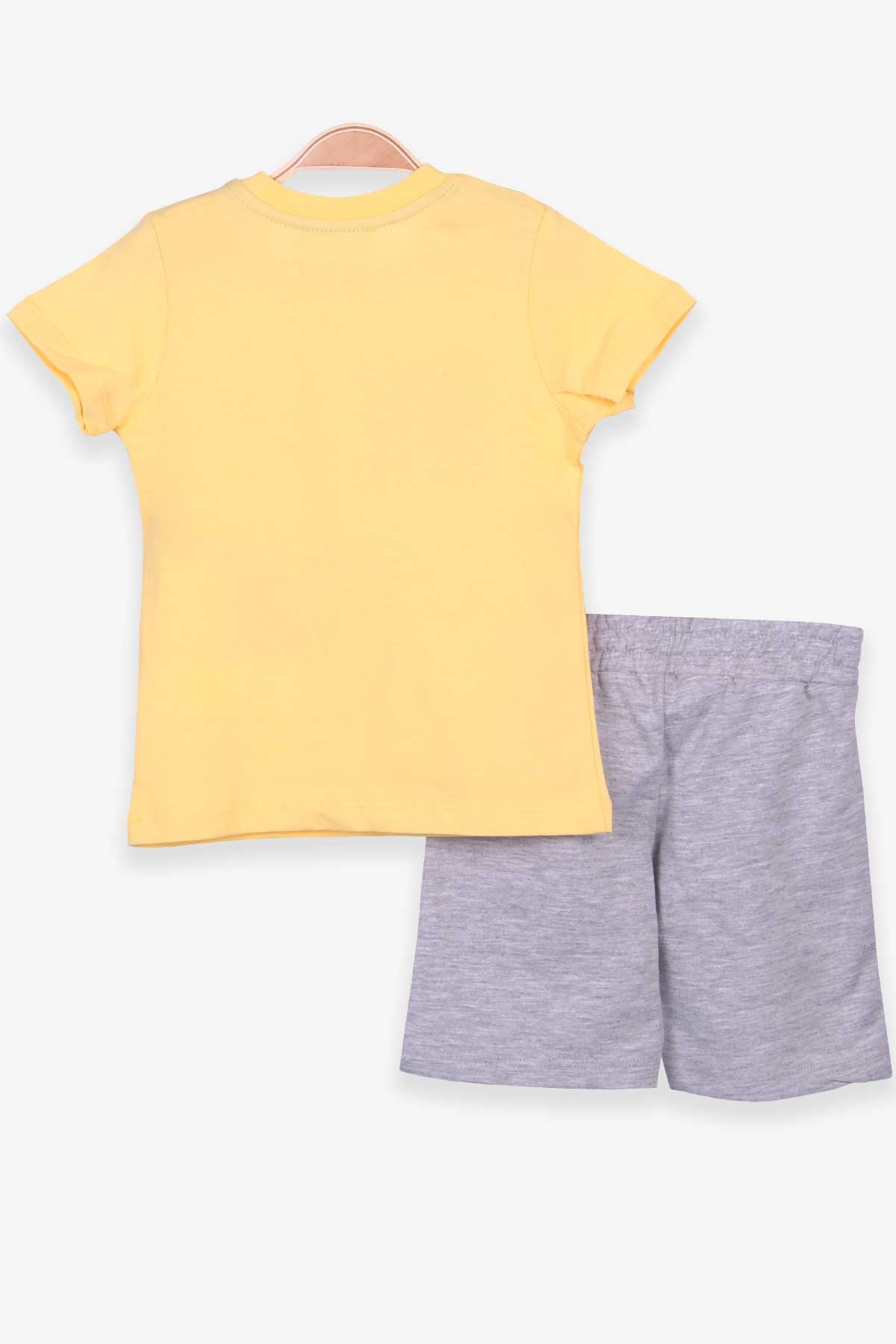 Breeze Erkek Bebek Şortlu Takım Okul Temalı Sarı (9 Ay-3 Yaş)