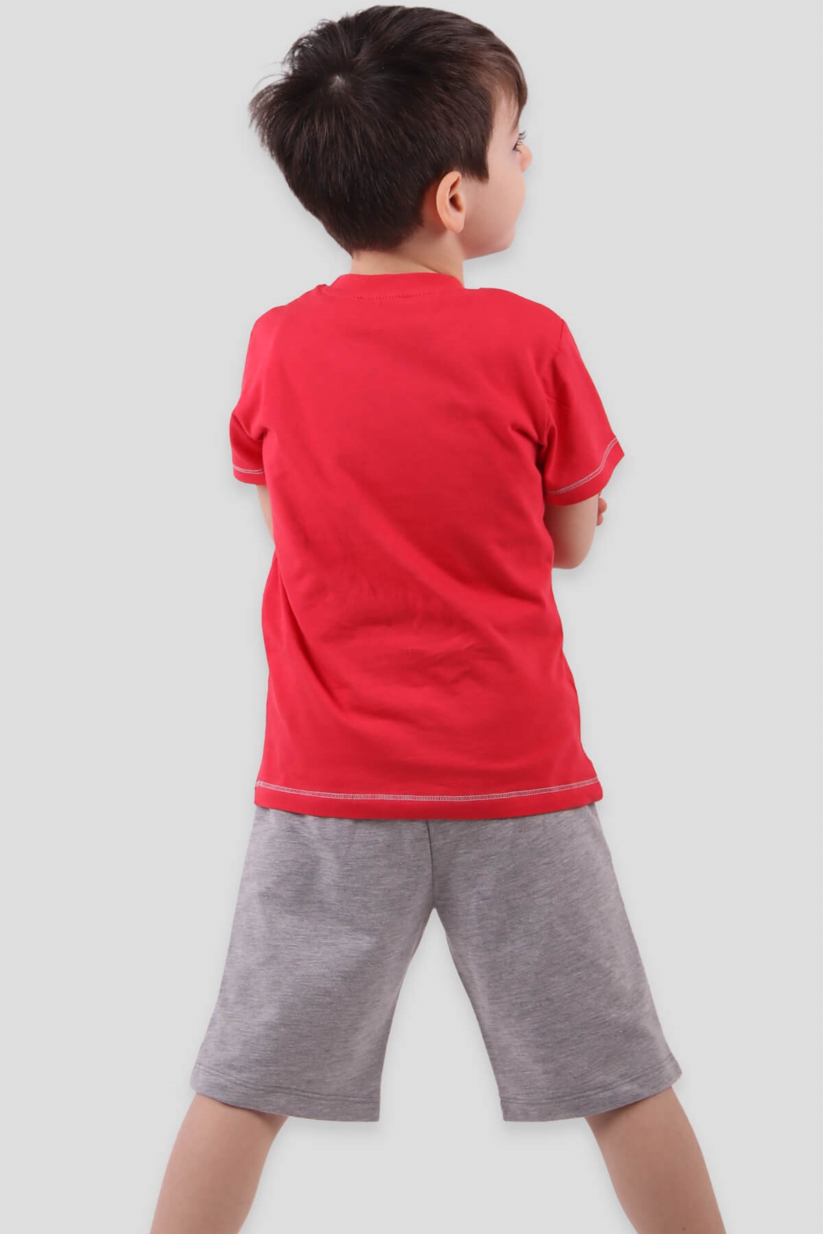 Breeze Erkek Bebek Şortlu Takım Zürafalı Narçiçeği (9 Ay-3 Yaş)