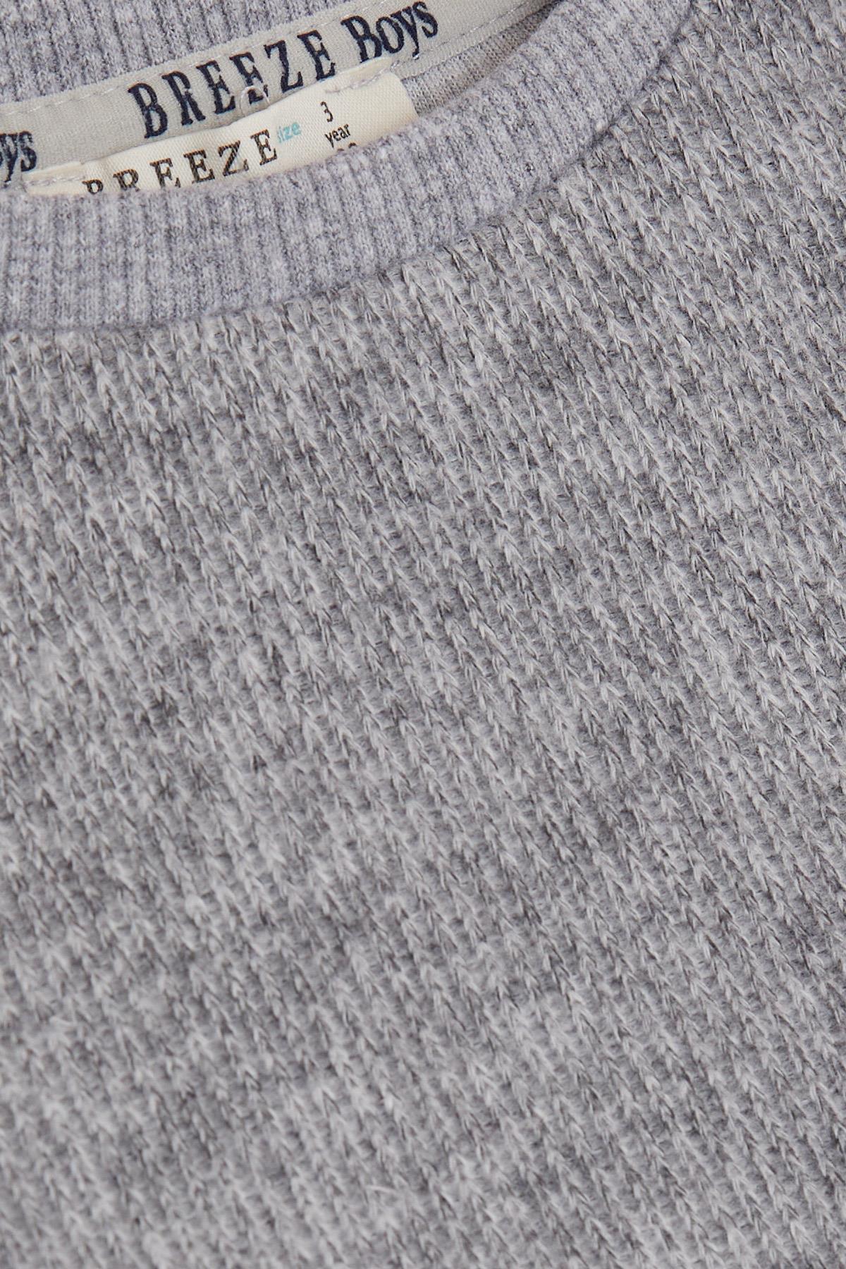 Breeze Erkek Bebek Sweatshirt Basic Gri Melanj (2 Yaş)