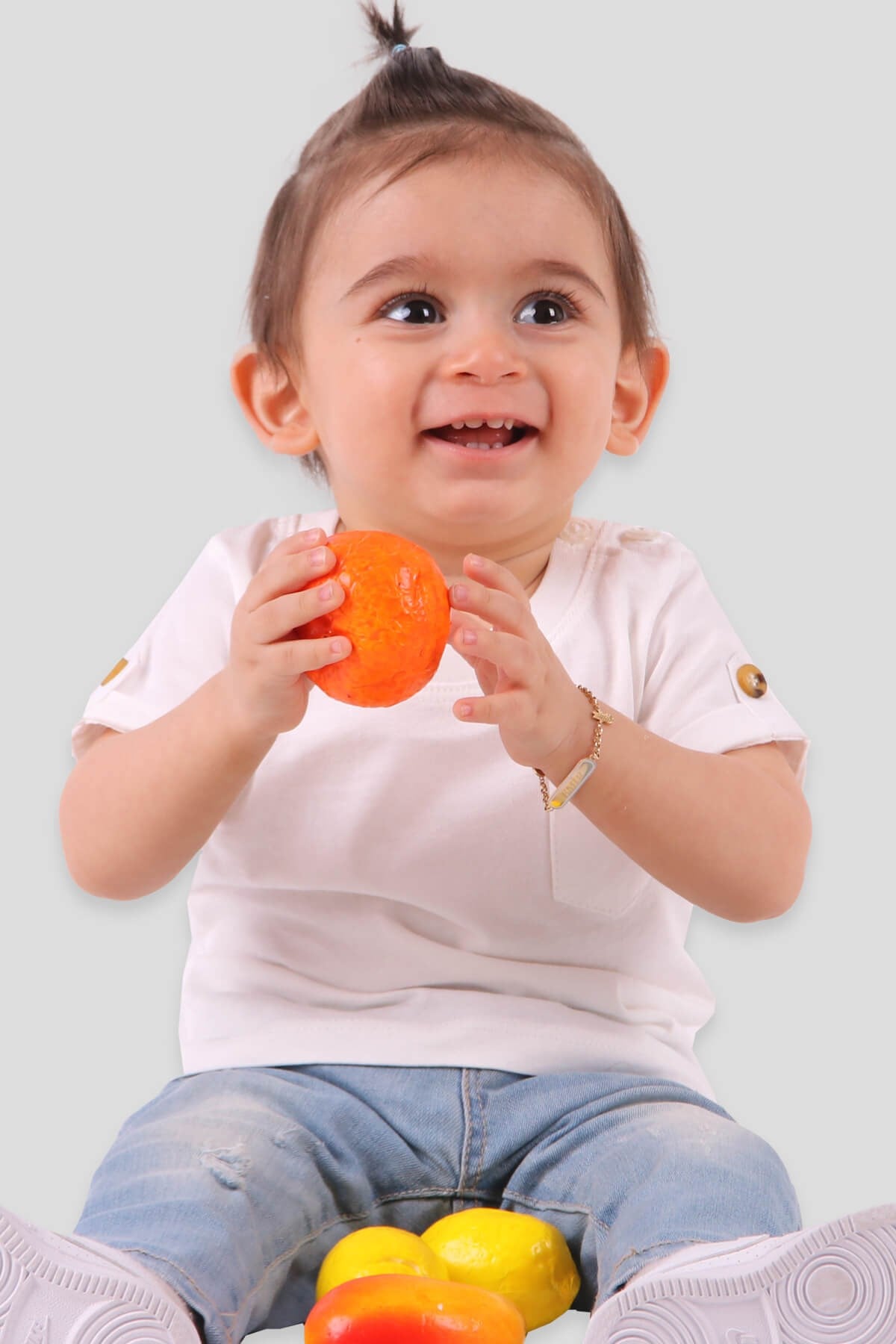 Breeze Erkek Bebek Tişört Cepli Basic Ekru (9 Ay-3 Yaş)