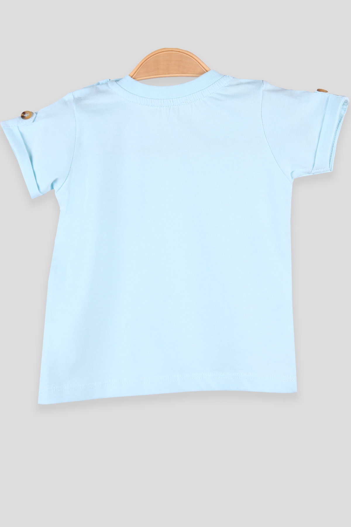 Breeze Erkek Bebek Tişört Cepli Basic Turkuaz (9 Ay-3 Yaş)