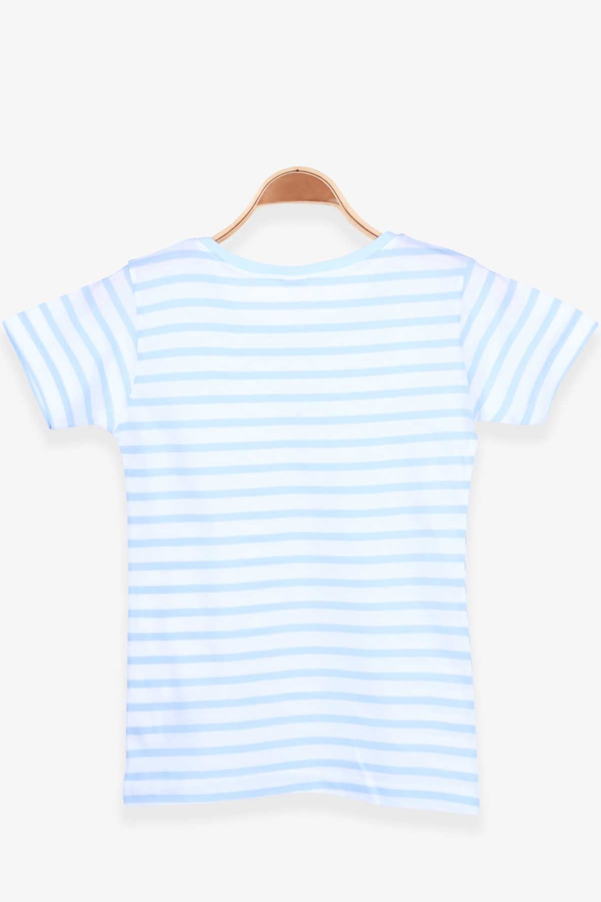 Breeze Erkek Bebek Tişört Çizgili Açık Mavi (9 Ay-3 Yaş)