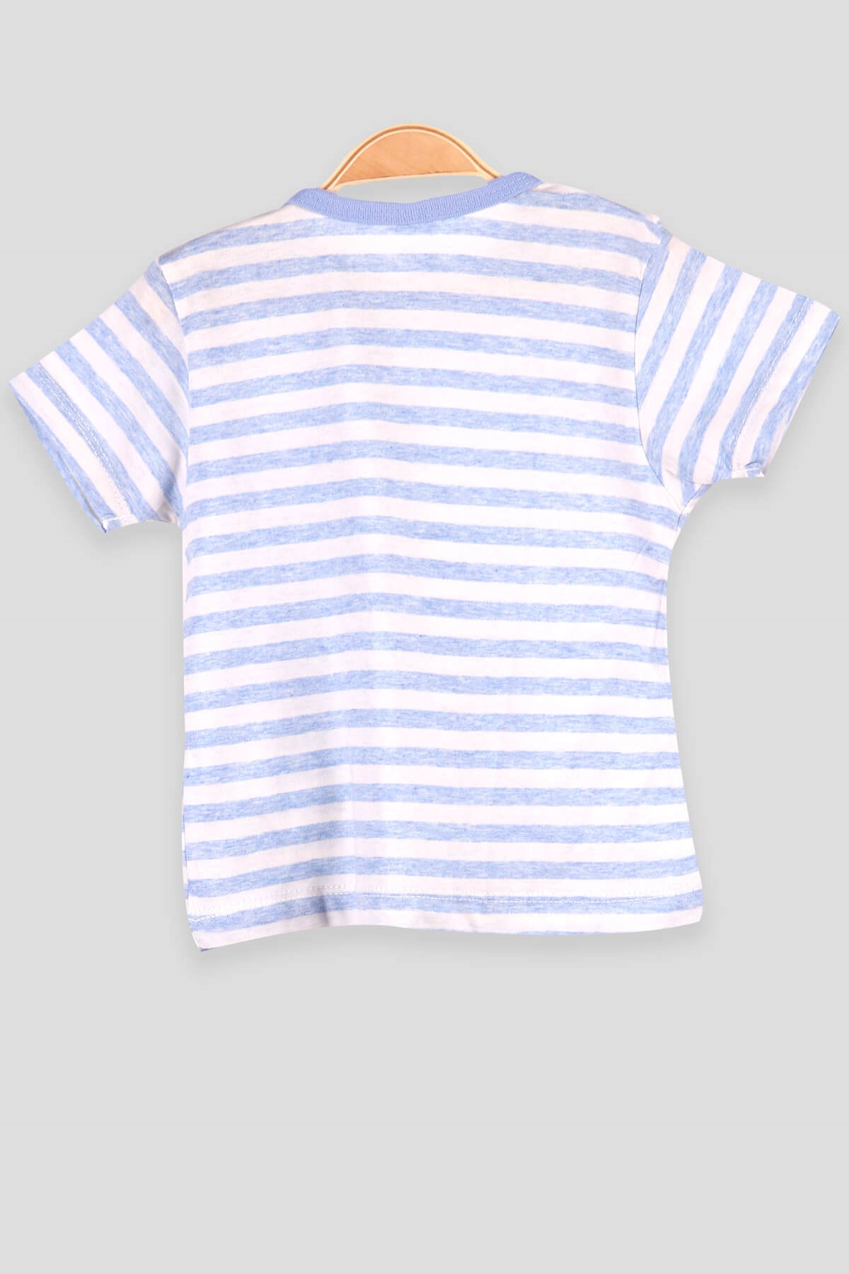 Breeze Erkek Bebek Tişört Patlı Çizgili  Mavi (1-4 Yaş)