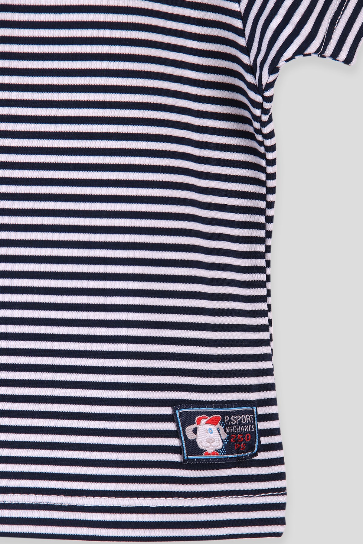 Breeze Erkek Bebek Tişört Patlı Çizgili Lacivert (1-4 Yaş)