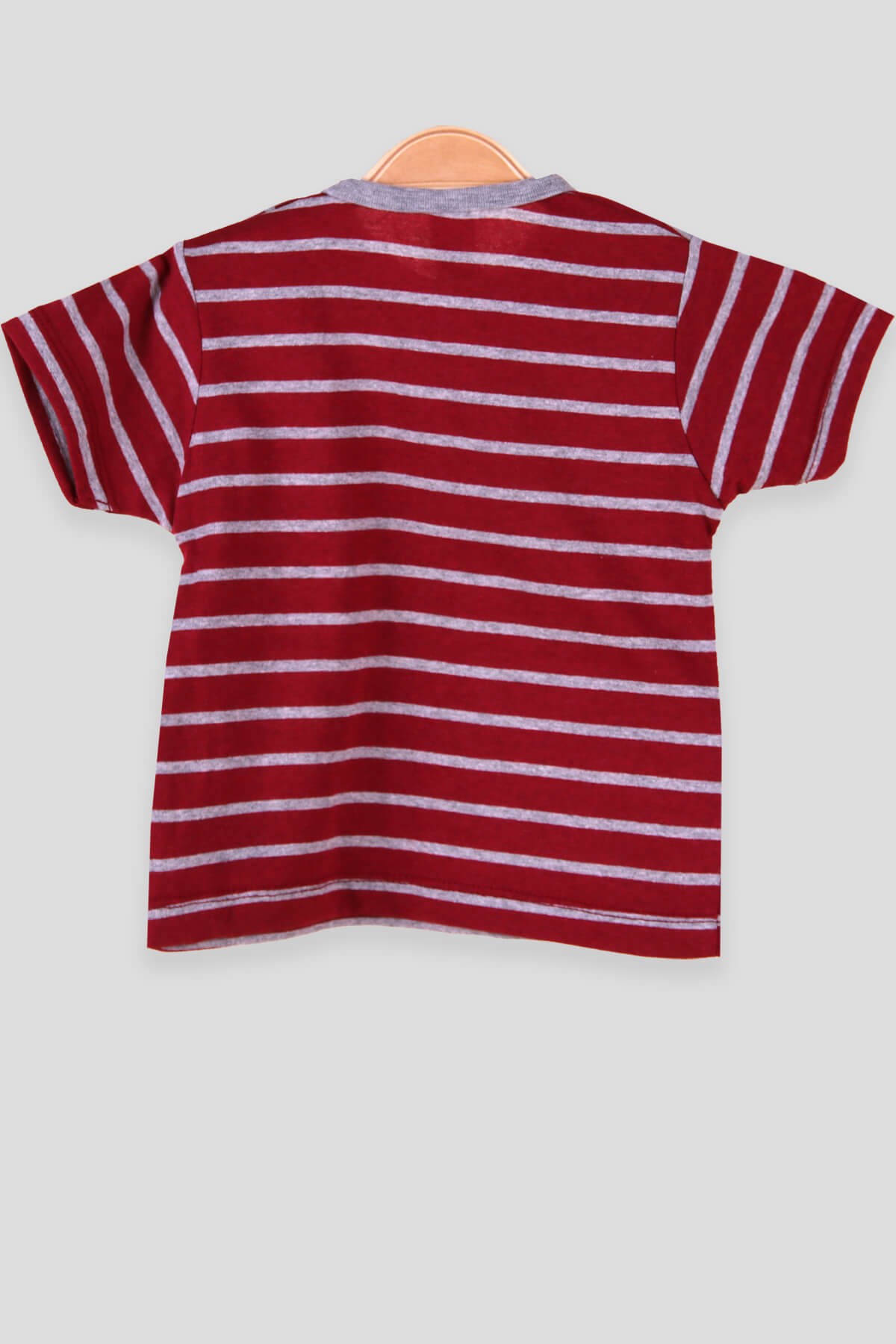 Breeze Erkek Bebek Tişört Patlı Çizgili Bordo (1-4 Yaş)