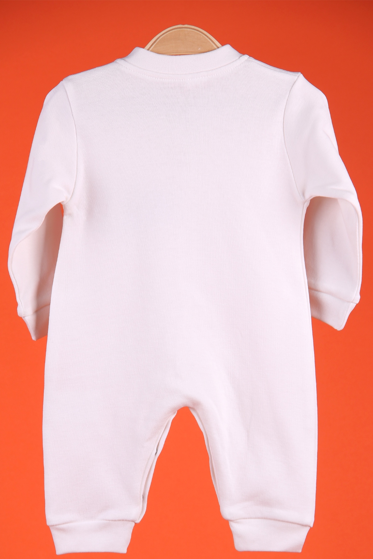 Breeze Erkek Bebek Tulum Ayıcık Nakışlı Ekru (0-3 Ay-4 Ay)