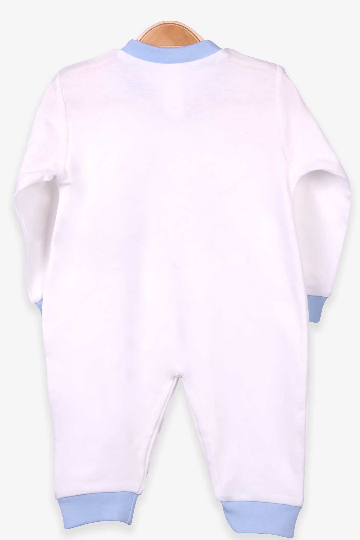 Breeze Erkek Bebek Tulum Nakışlı Şapkalı Set Ekru (0-3-6 Ay)