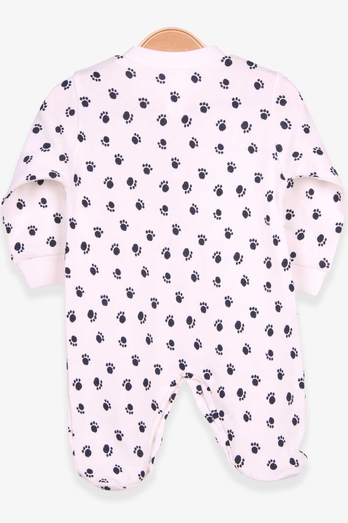 Breeze Erkek Bebek Tulum Pati Desenli Şapkalı Set Ekru (0-3-6 Ay)