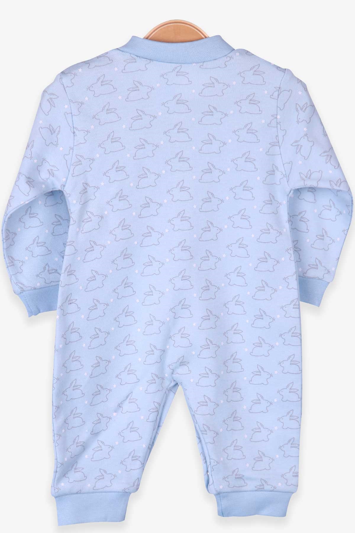 Breeze Erkek Bebek Tulum Şapkalı Set Bebe Mavisi (0-3 Ay-4 Ay)