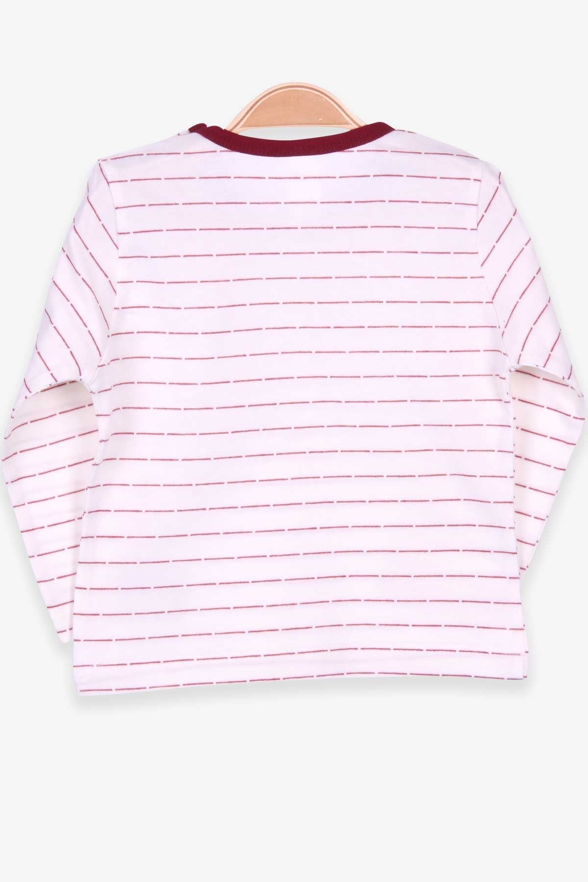 Breeze Erkek Bebek Uzun Kollu Tişört Patlı Çizgili Ekru (9 Ay-3 Yaş)