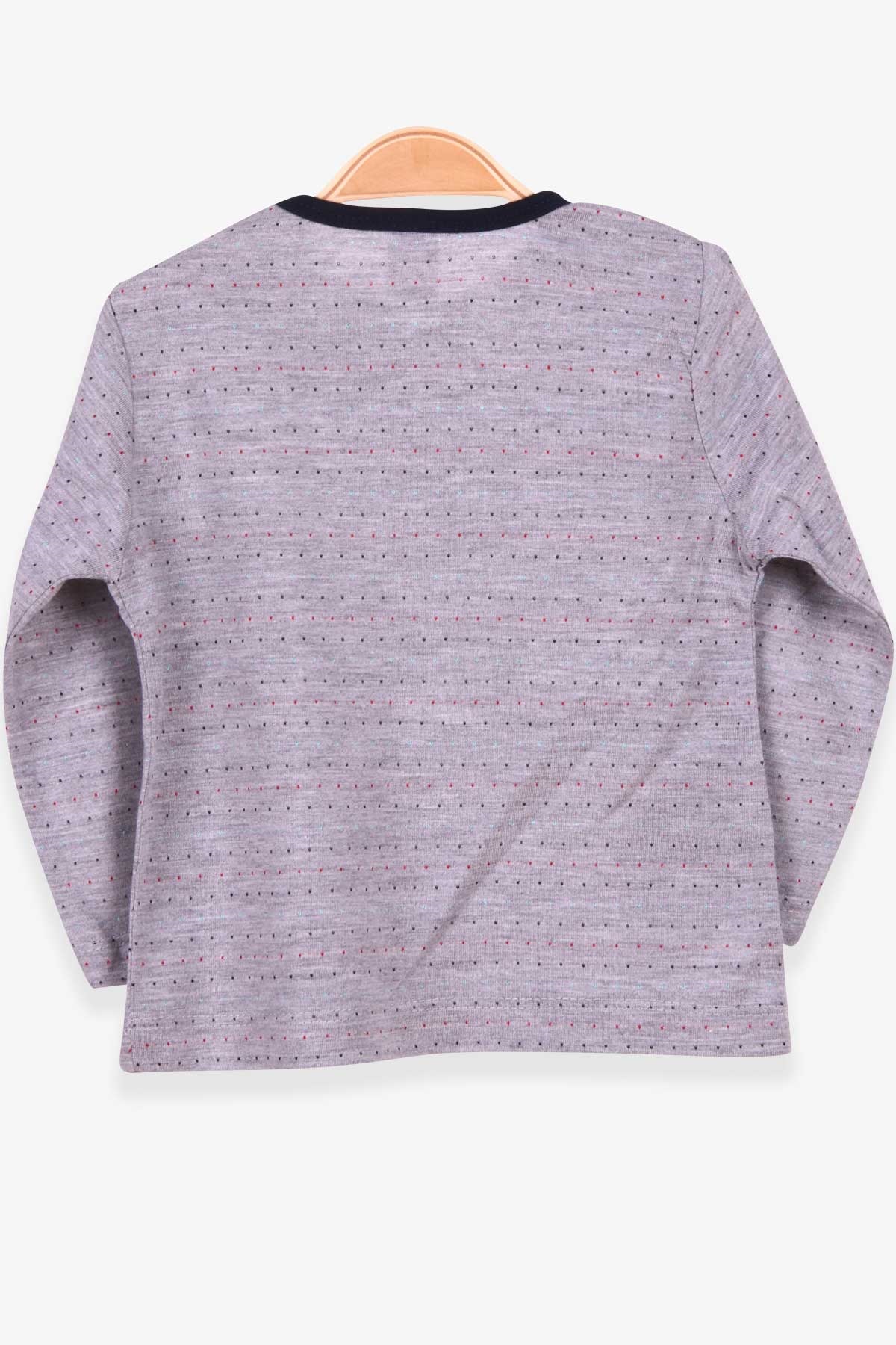 Breeze Erkek Bebek Uzun Kollu Tişört Patlı Gri (9 Ay-3 Yaş)