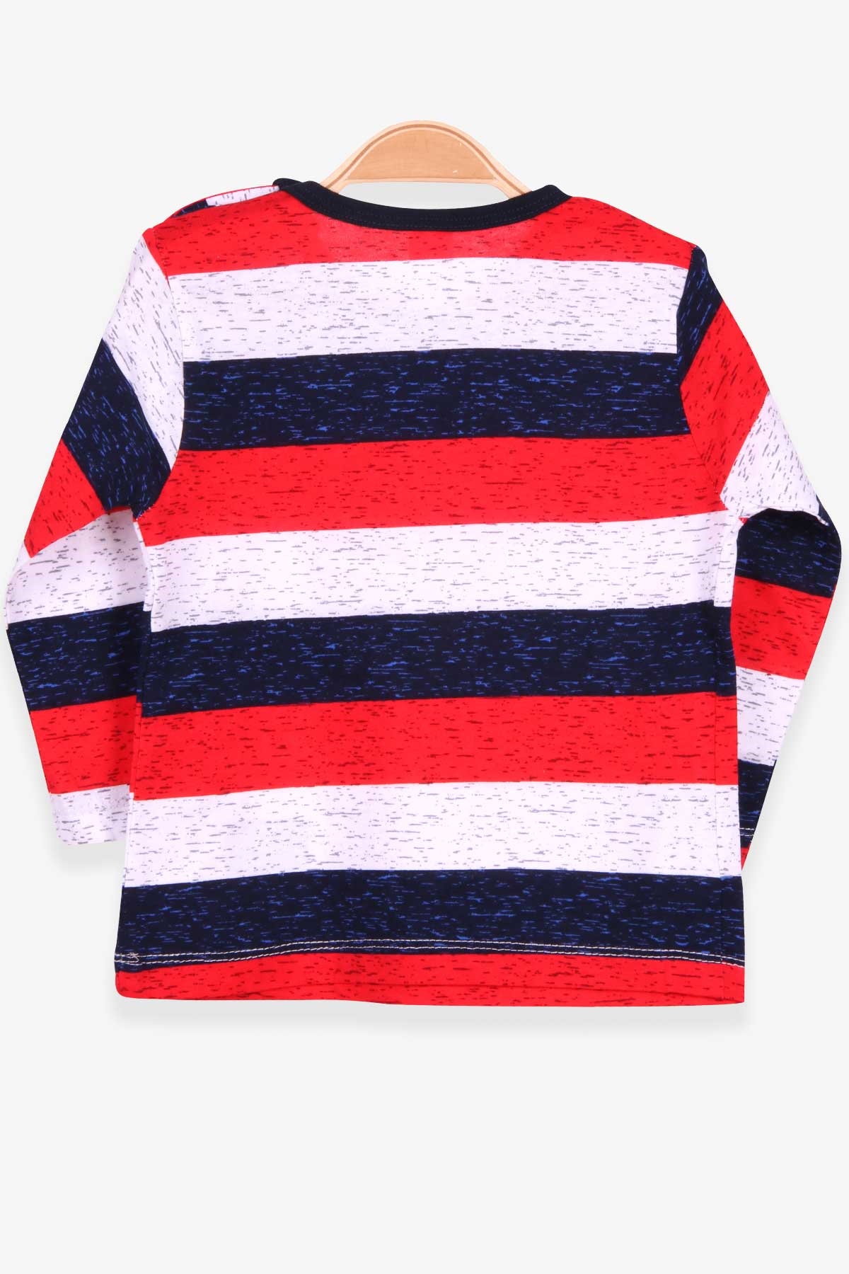 Breeze Erkek Bebek Uzun Kollu Tişört Patlı Çizgili Karışık Renk (9 Ay-3 Yaş)