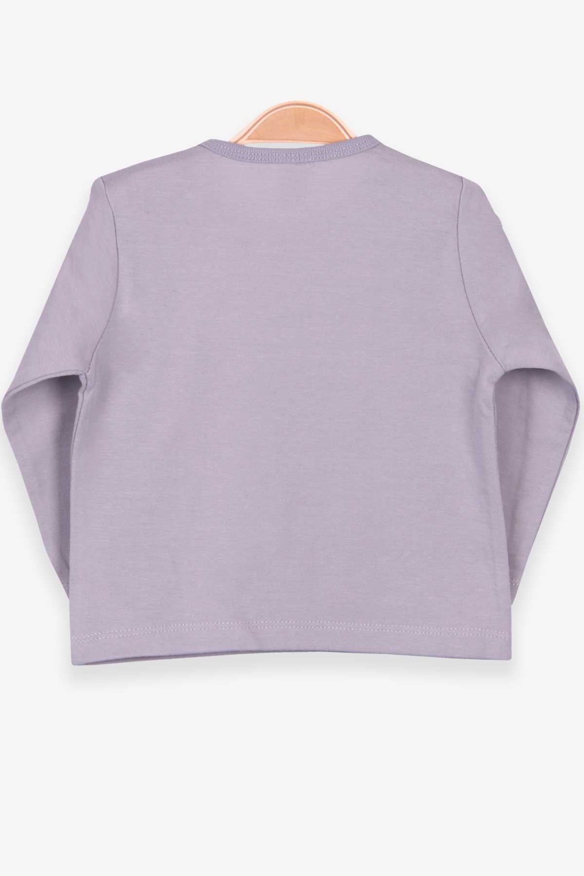 Breeze Erkek Bebek Uzun Kollu Tişört Patlı Basic Gri (9 Ay-3 Yaş)