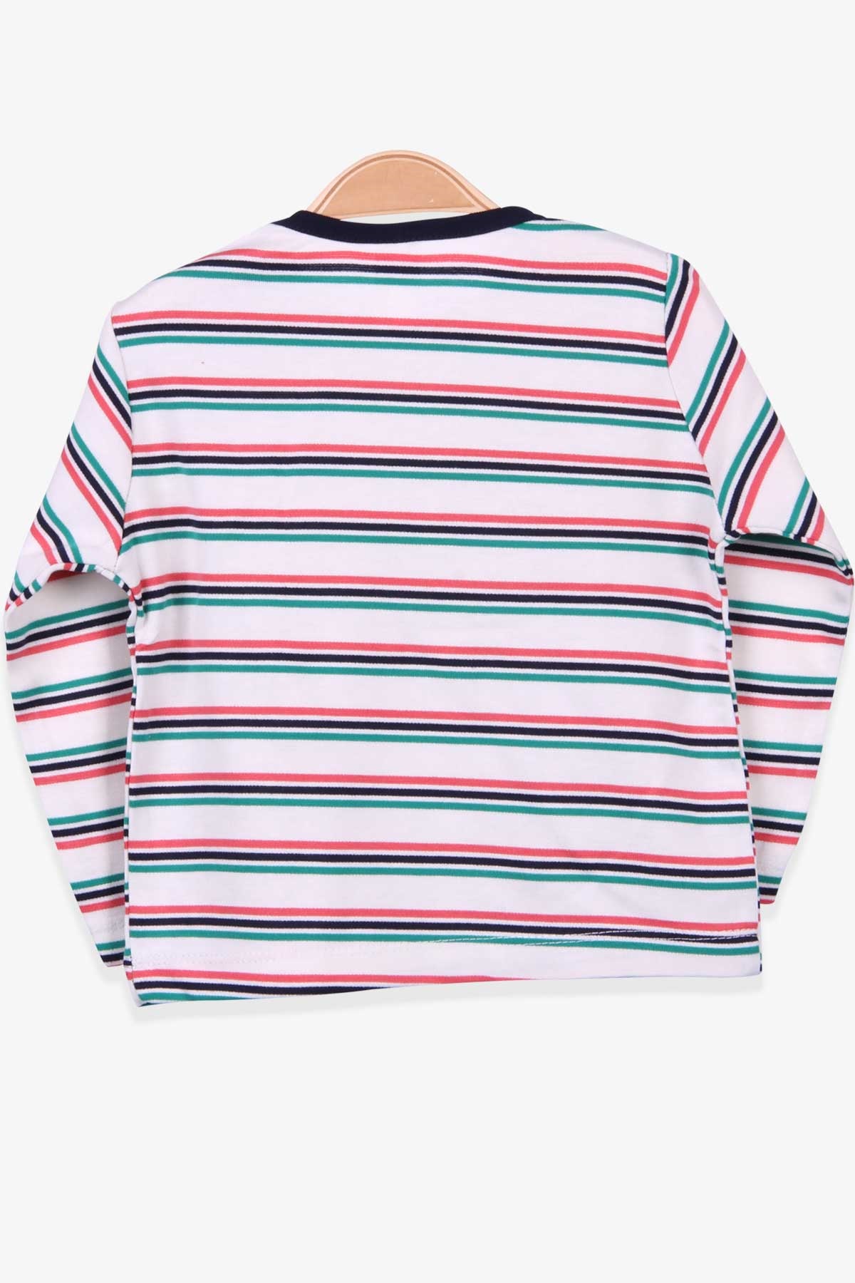 Breeze Erkek Bebek Uzun Kollu Tişört Patlı Çizgili Karışık Renk (9 Ay-3 Yaş)