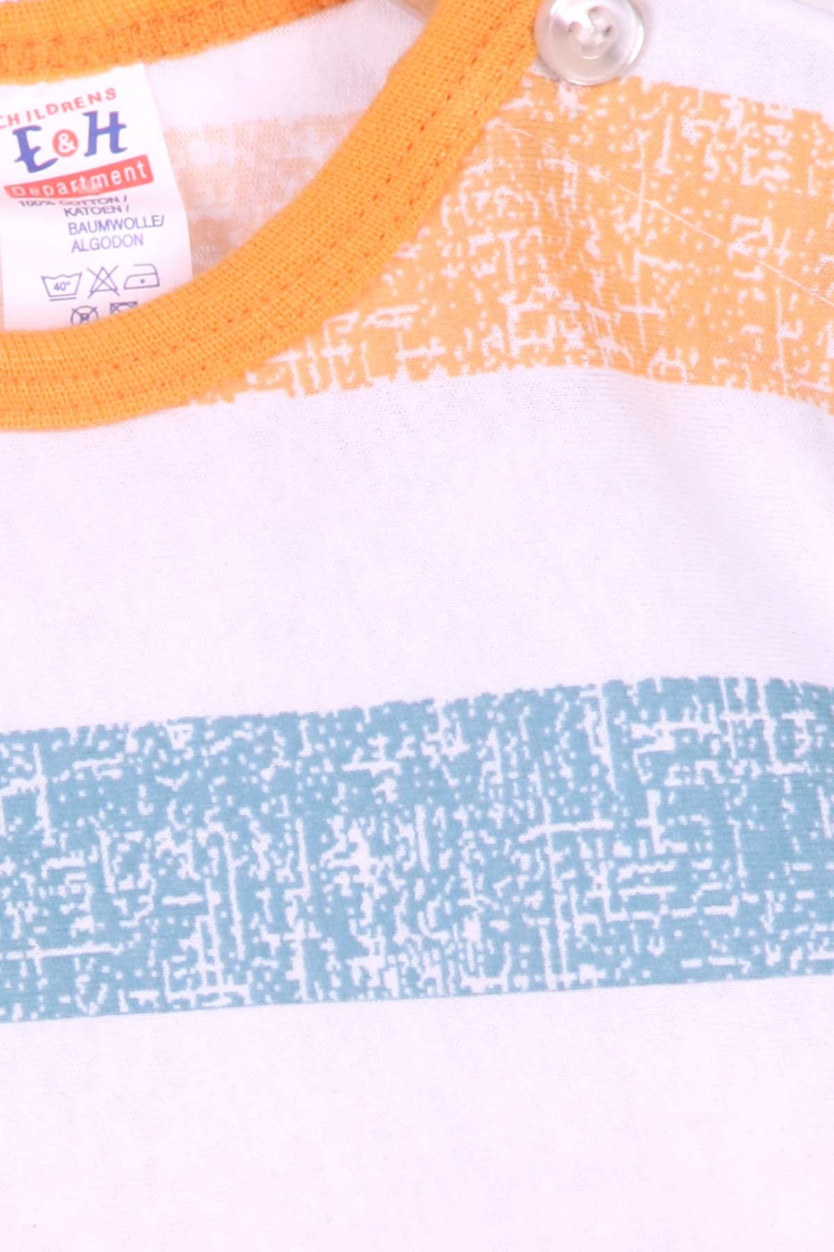 Breeze Erkek Bebek Uzun Kollu Tişört Patlı Çizgili Karışık Renk (9 Ay-3 Yaş)