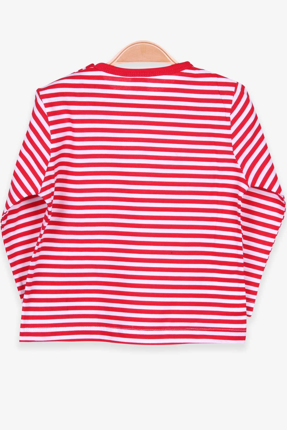 Breeze Erkek Bebek Uzun Kollu Tişört Patlı Çizgili Kırmızı (9 Ay-3 Yaş)