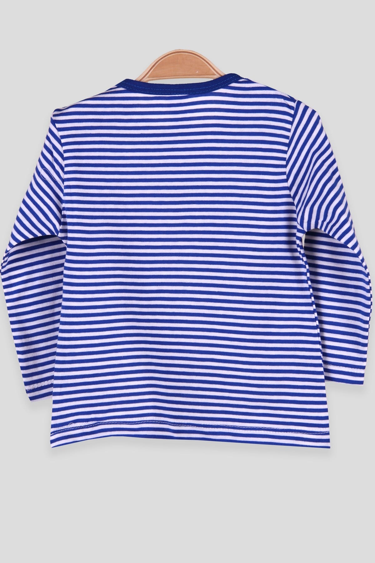 Breeze Erkek Bebek Uzun Kollu Tişört Patlı Çizgili Mavi (9 Ay-3 Yaş)