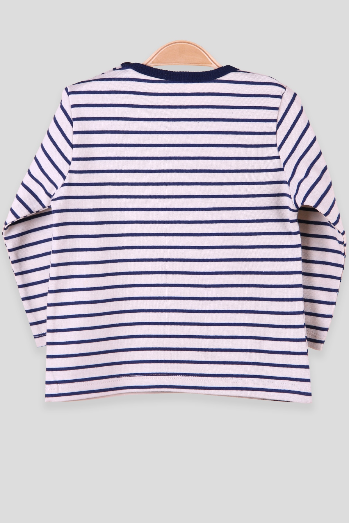 Breeze Erkek Bebek Uzun Kollu Tişört Patlı Çizgili Bej (9 Ay-3 Yaş)