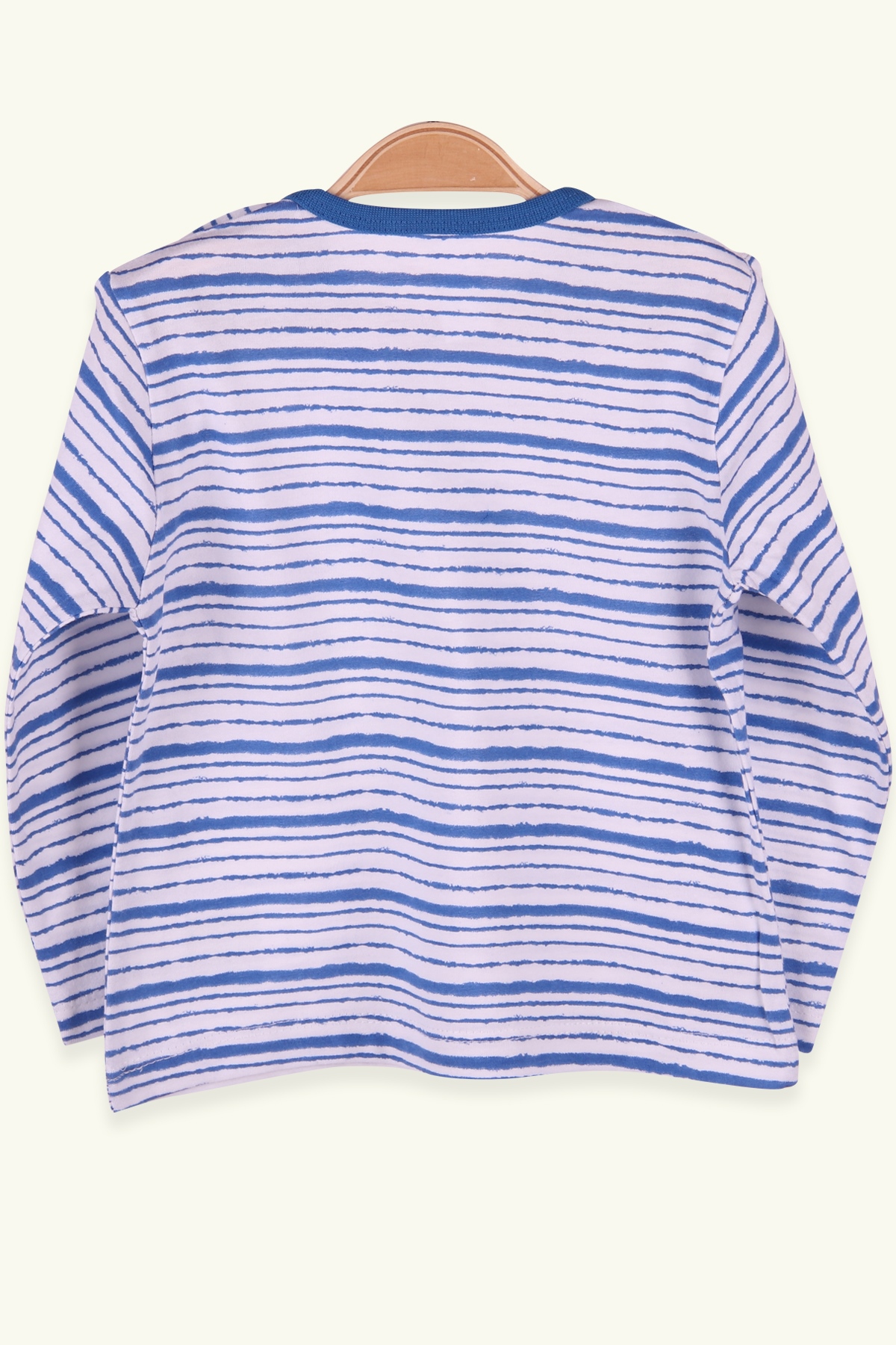 Breeze Erkek Bebek Uzun Kollu Tişört Patlı Çizgili Mavi (9 Ay-3 Yaş)