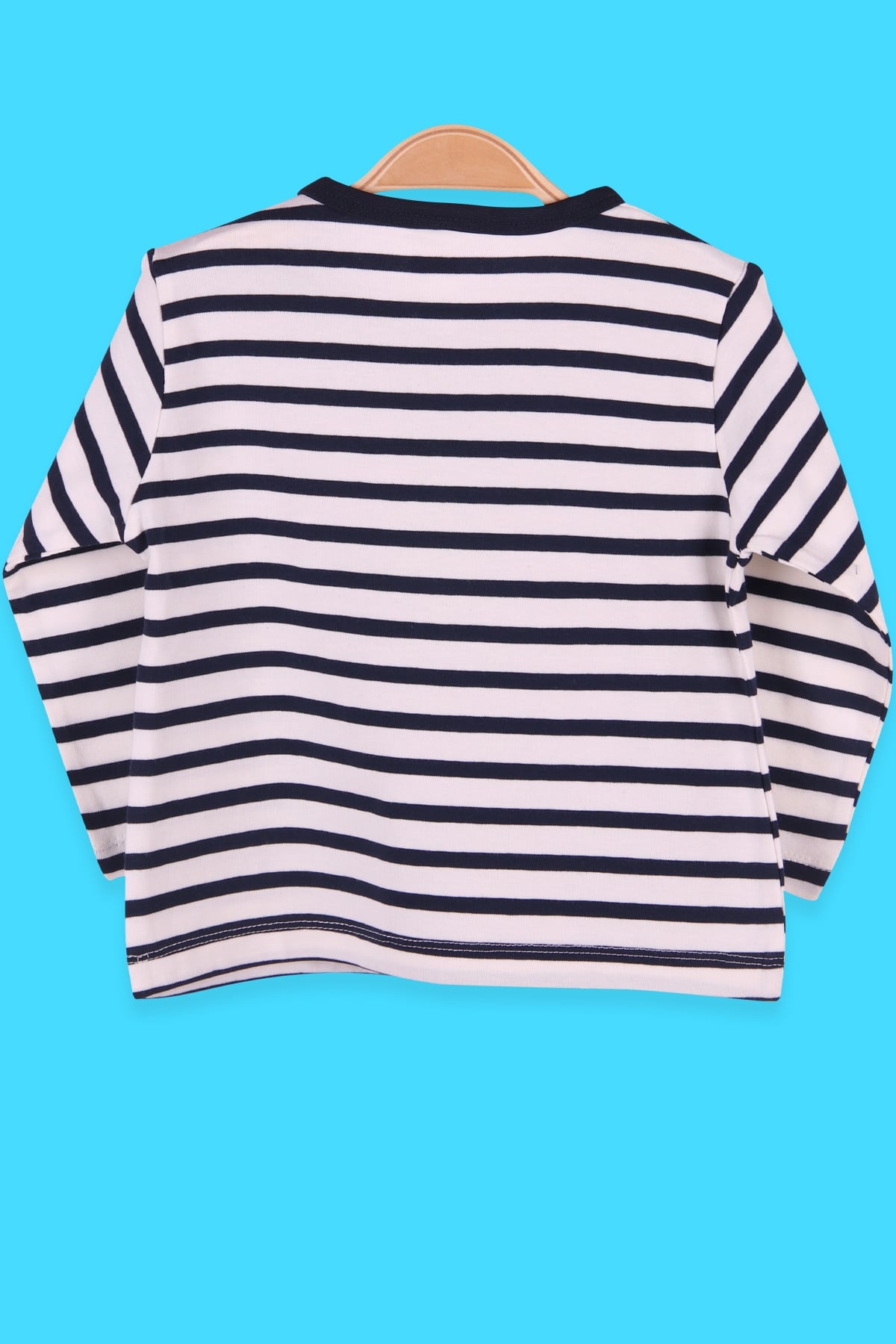 Breeze Erkek Bebek Uzun Kollu Tişört Patlı Çizgili Lacivert (9 Ay-3 Yaş)