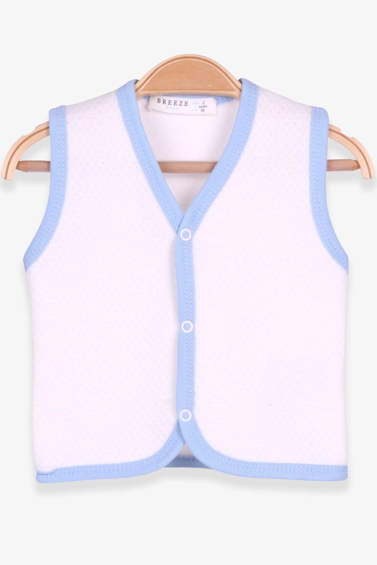 Breeze Erkek Bebek Yelek Çıtçıtlı Ekru (0-3 Ay-6 Ay)