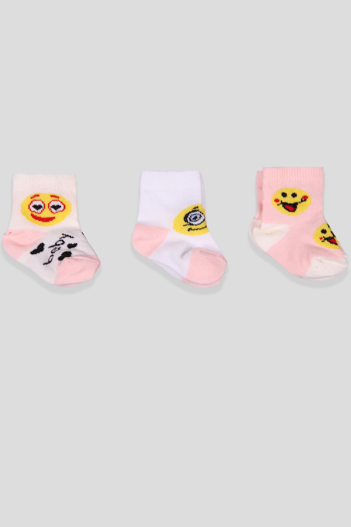 Breeze Erkek Bebek Yenidoğan Çorap 3 lü Somon (Standart)