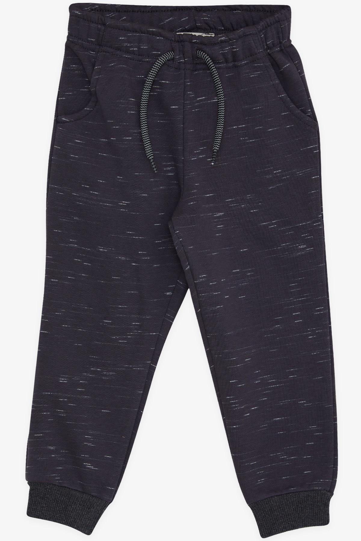 Breeze Erkek Çocuk Alt Bağcık Aksesuarlı Cepli Beli Lastikli Füme (1-4 Yaş)