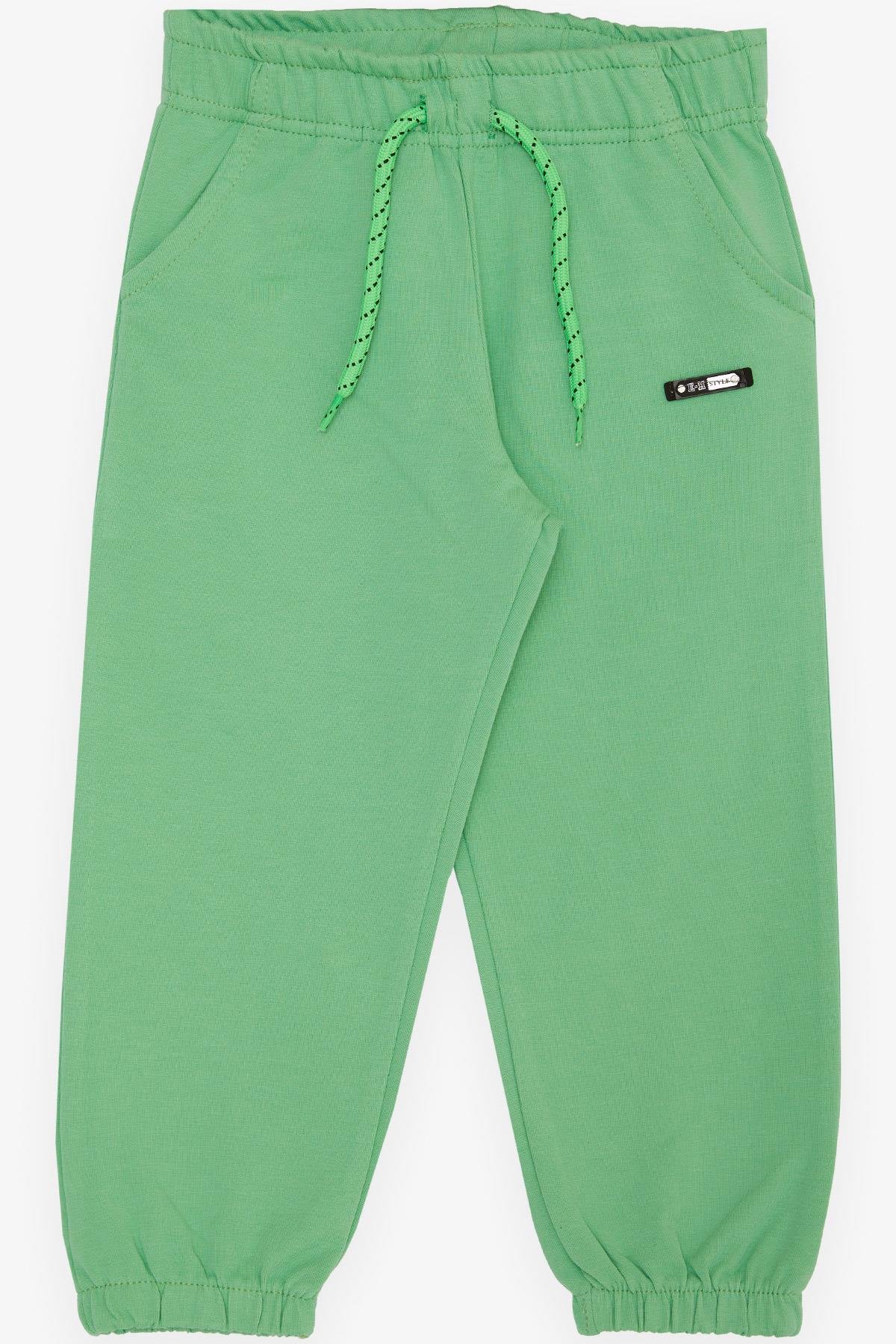 Breeze Erkek Çocuk Alt Cepli Armalı Bağcık Aksesuarlı Fıstık Yeşili (1-4 Yaş)