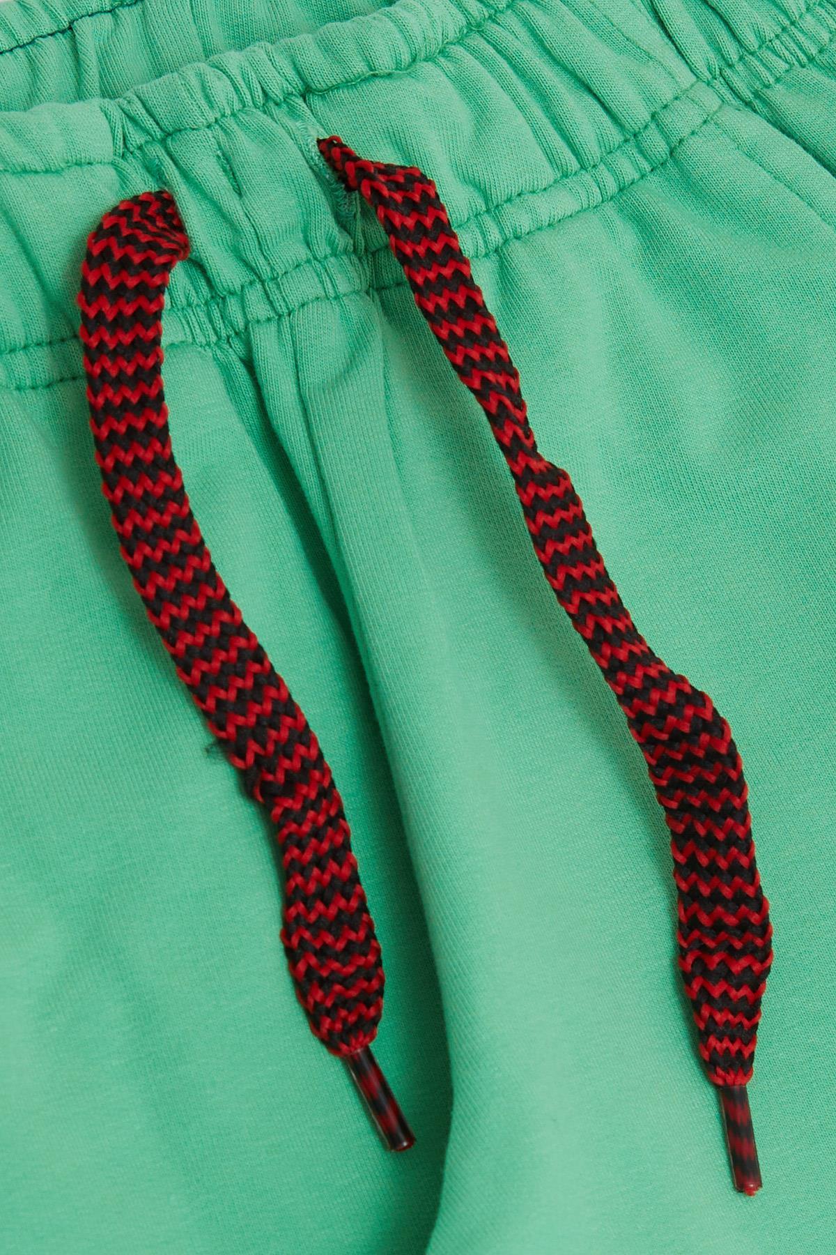 Breeze Erkek Çocuk Alt Gülenyüz Arma Nakışlı Bağcık Aksesuarlı Yeşil (1-3 Yaş)