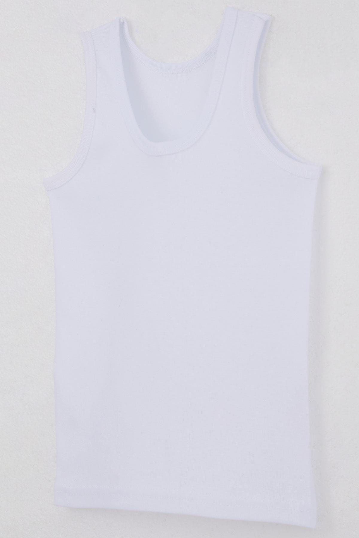 Breeze Erkek Çocuk Atlet Geniş Askılı Basic Beyaz (5-13 Yaş)