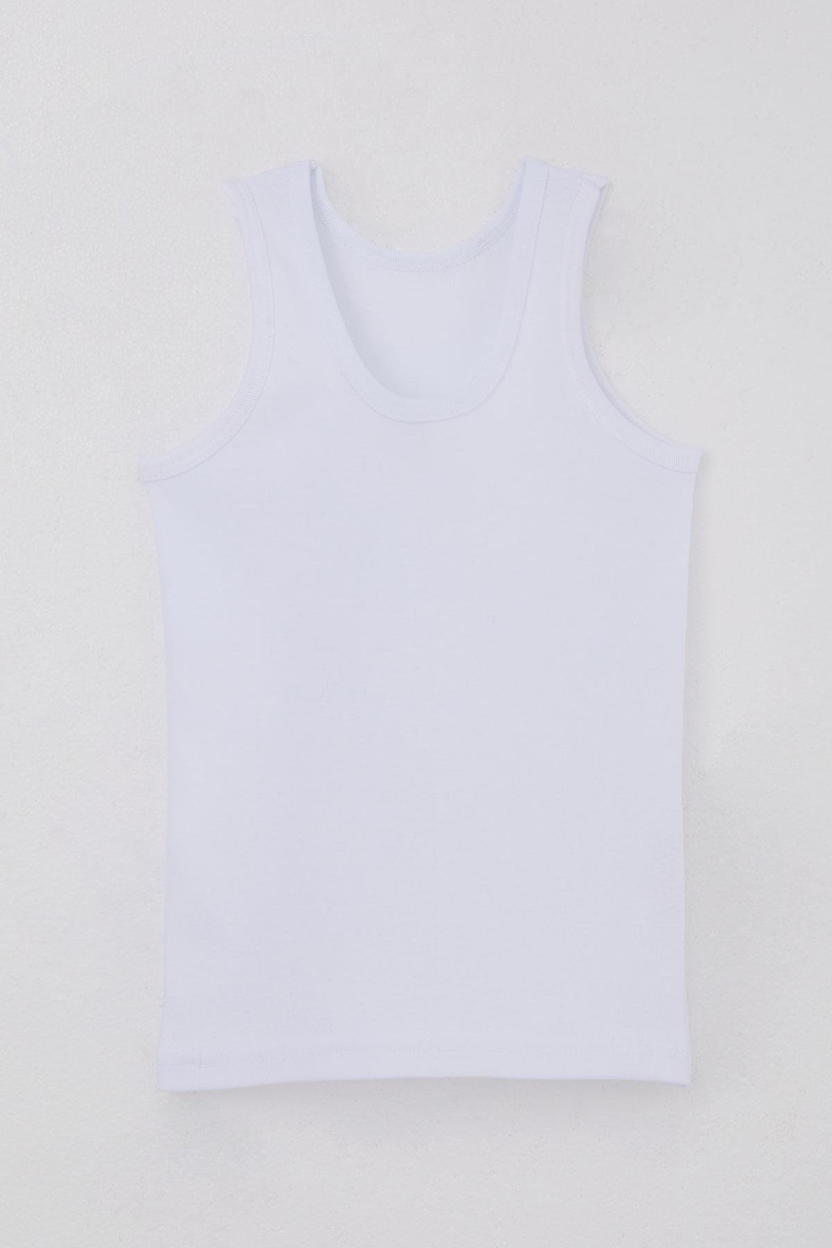 Breeze Erkek Çocuk Atlet Geniş Askılı Basic Beyaz (5-13 Yaş)