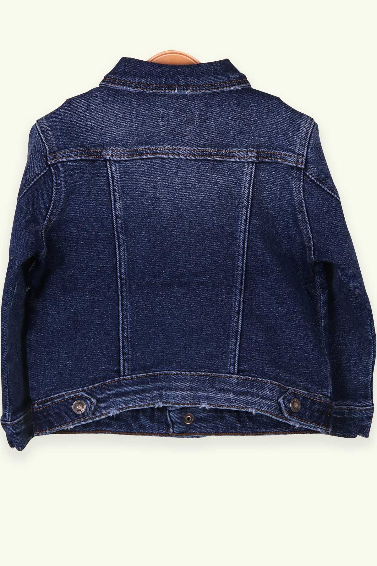 Breeze Erkek Çocuk Ceket Taşlanmış Denim Koyu Mavi (3-6 Yaş)