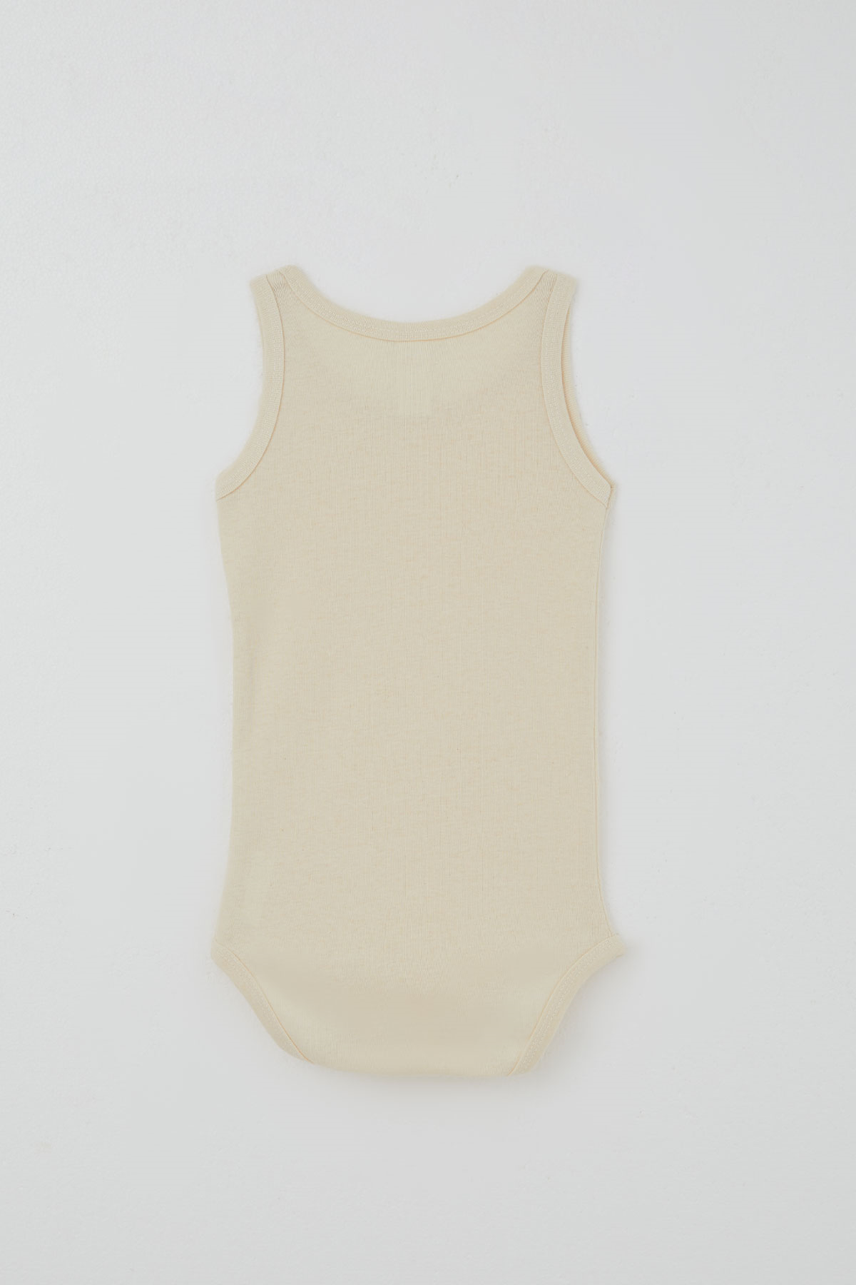 Breeze Erkek Çocuk Çıtçıtlı Atlet Zıbın Body Basic Krem (1-3 Yaş)