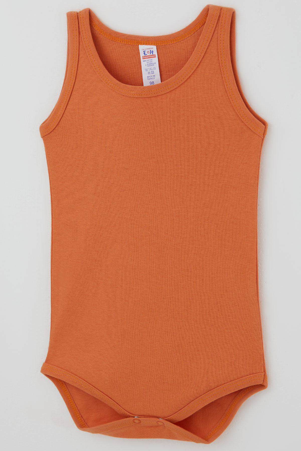 Breeze Erkek Çocuk Çıtçıtlı Atlet Zıbın Body Basic Kiremit (1-3 Yaş)